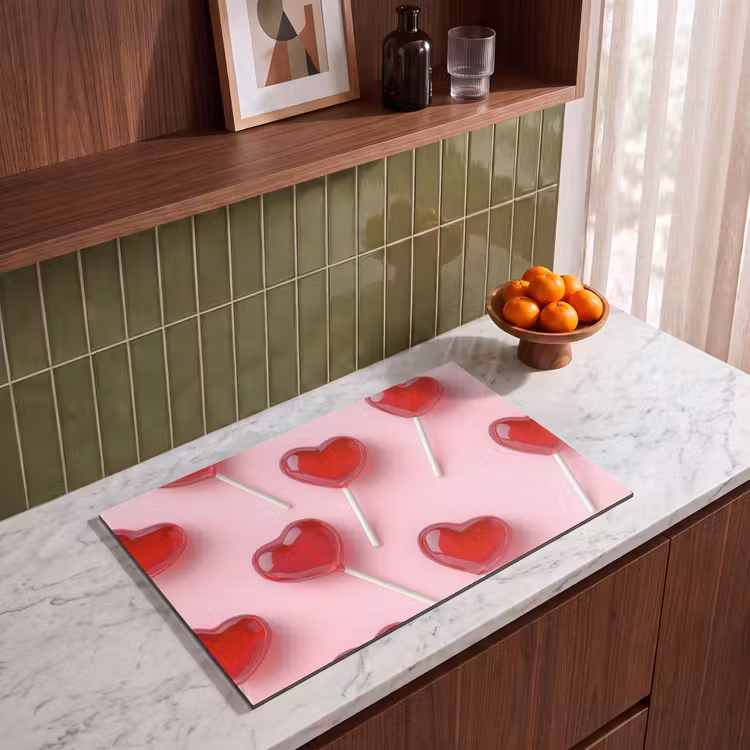 Inductie beschermer - Lollies - Hartjes - Roze — 4
