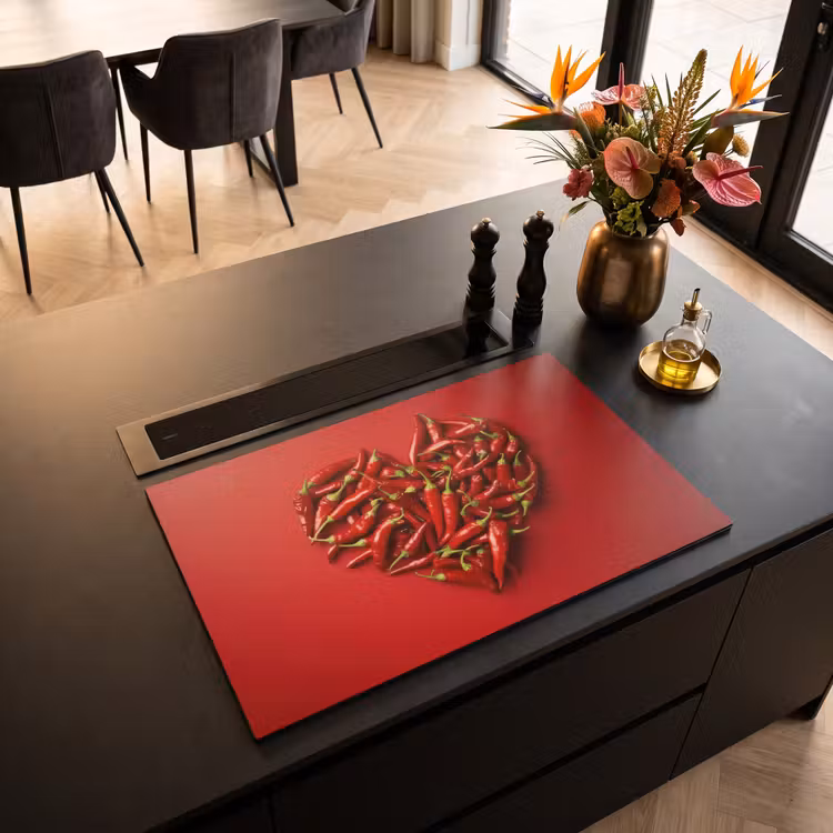 Inductie beschermer - Pepers - Rood - Hart — 3
