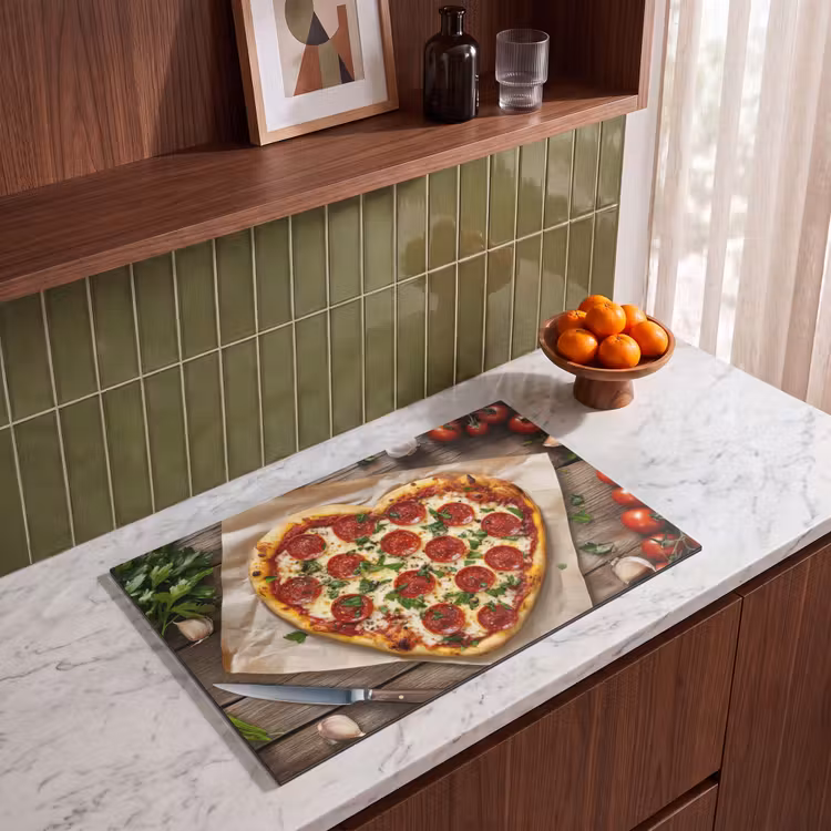 Inductie beschermer - Pizza - Hart - Pepperoni - Tomaat — 4