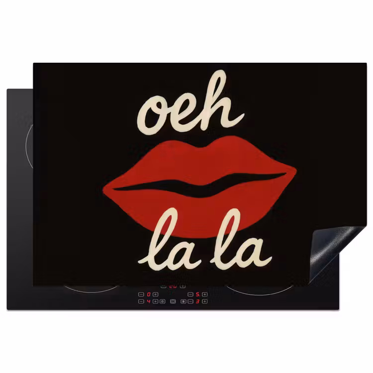 Inductie beschermer - Lip - Rood - Quote — 1