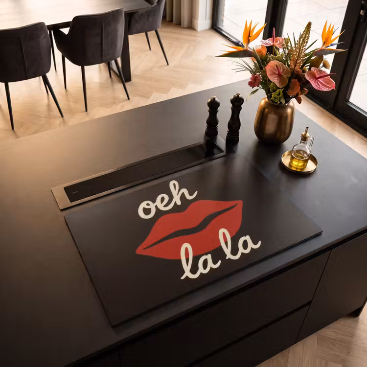Inductie beschermer - Lip - Rood - Quote — 3
