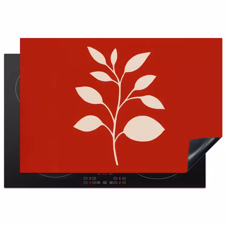 Inductie beschermer - Silhouet - Bladeren - Tak — 1