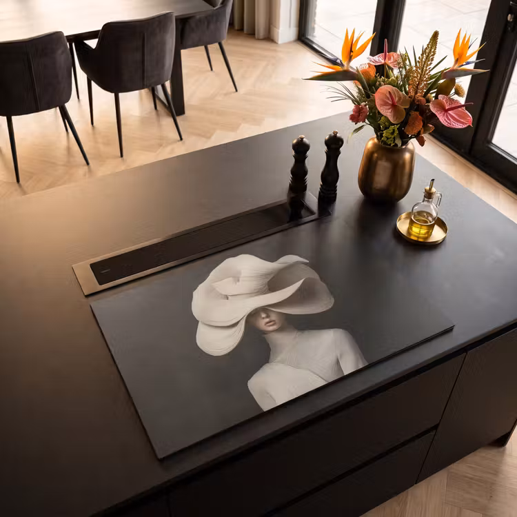 Inductie beschermer - Modern - Vrouw - Hoed — 3