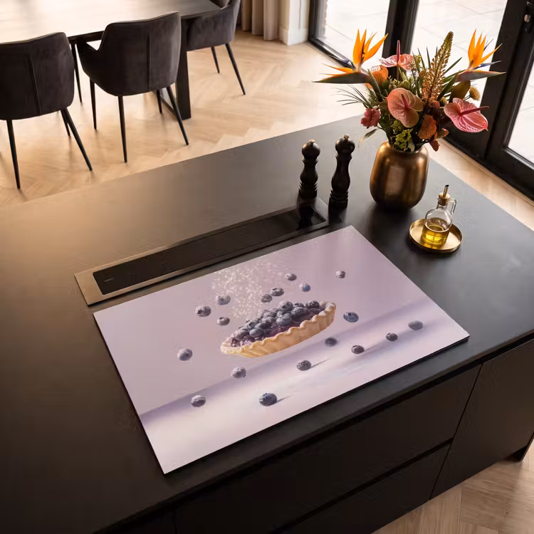 Inductie beschermer - Eten - Taart - Bessen - Blauw — 3
