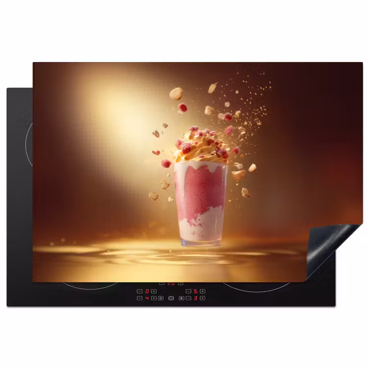 Inductie beschermer - Framboos - Smoothie - Drinken - Roze — 2