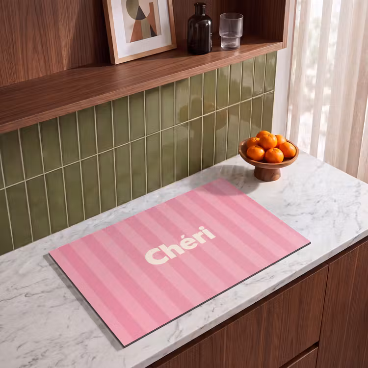Inductie beschermer - Gestreept - Roze - Chéri — 4