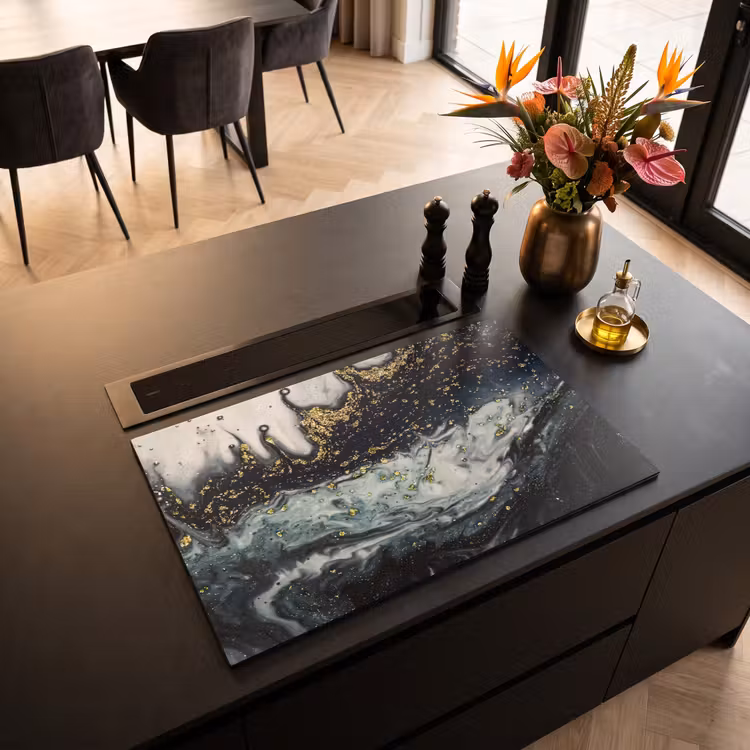 Inductie beschermer - Marmer - Abstract - Goud - Luxe — 3