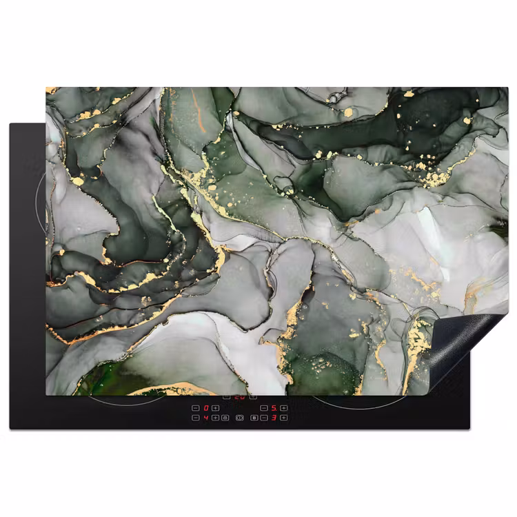 Inductie beschermer - Luxe - Marmer - Groen — 2