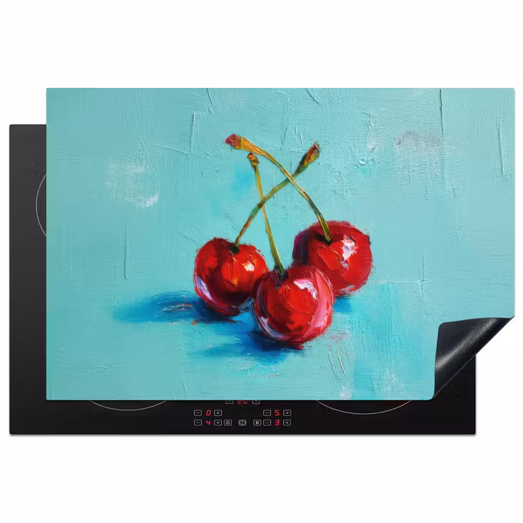 Inductie beschermer - Kersen - Rood - Drie - Geverfd — 1
