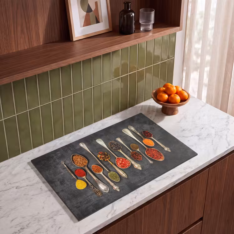 Inductie beschermer - Kruiden - Lepels - Beton — 4