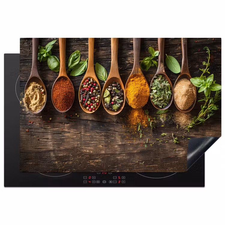 Inductie beschermer - Lepels - Hout - Groen — 1