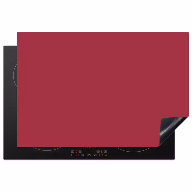 Inductie beschermer - Rood - Effen kleur — 1