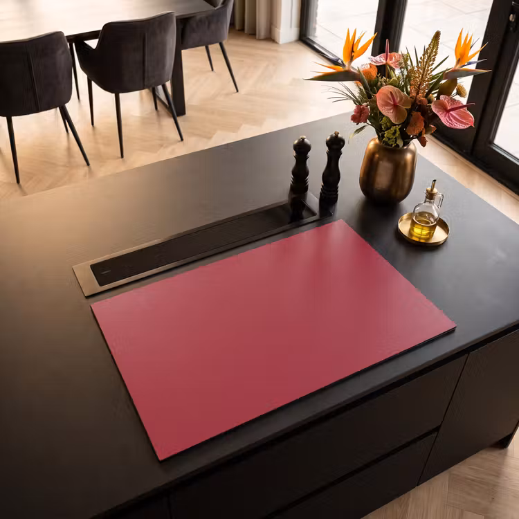 Inductie beschermer - Rood - Effen kleur — 3
