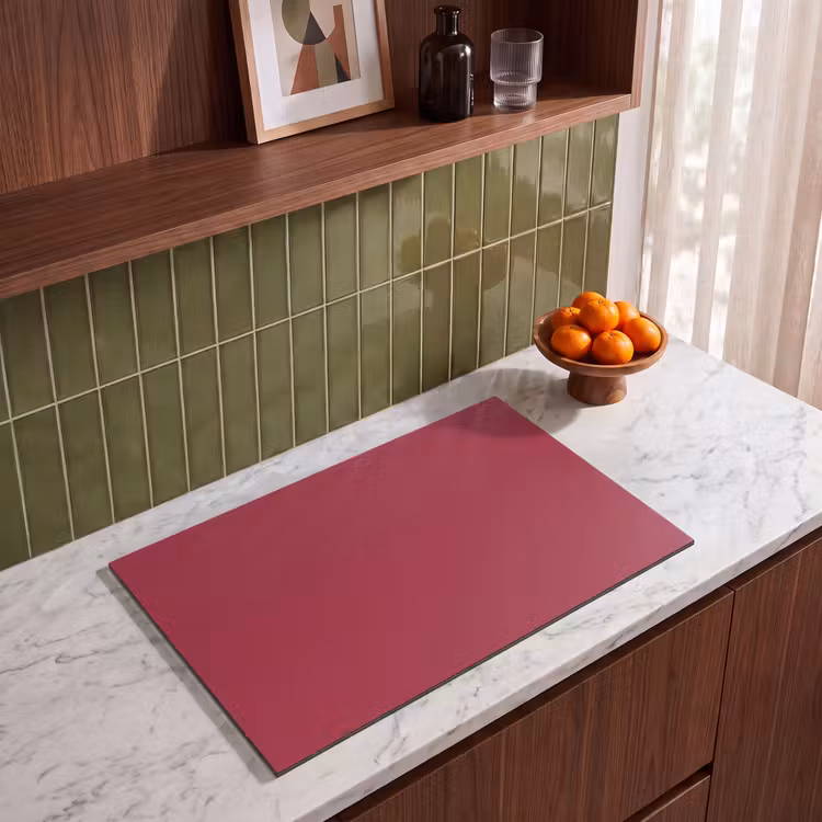 Inductie beschermer - Rood - Effen kleur — 4