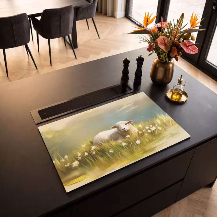 Inductie beschermer - Schaap - Weide - Groen — 3