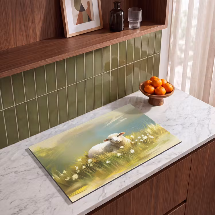 Inductie beschermer - Schaap - Weide - Groen — 4