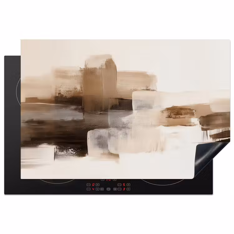 Inductie beschermer - Penseelstreken - Abstract landschap - Rust — 2