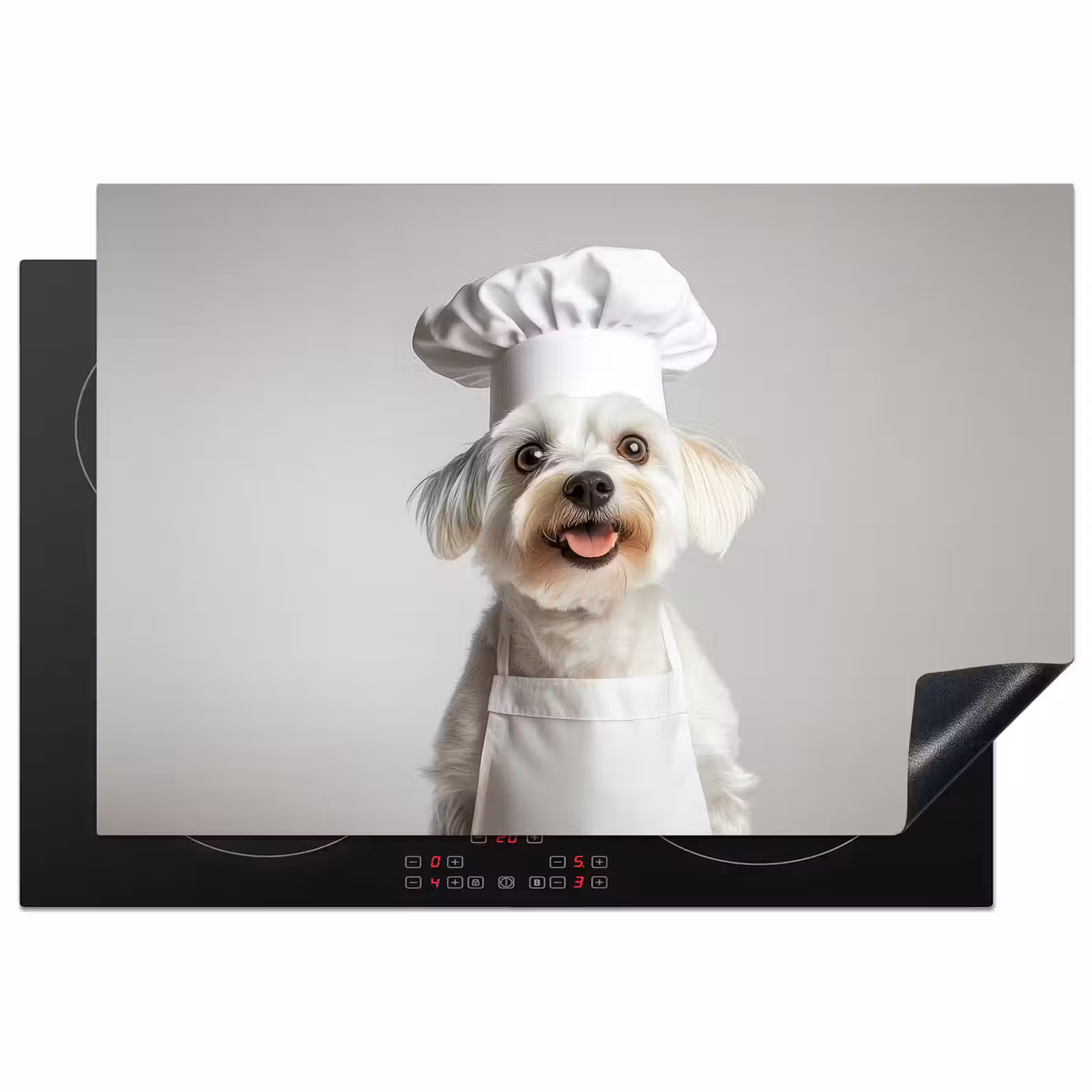 Inductie beschermer - Hond - Wit - Kok — 1