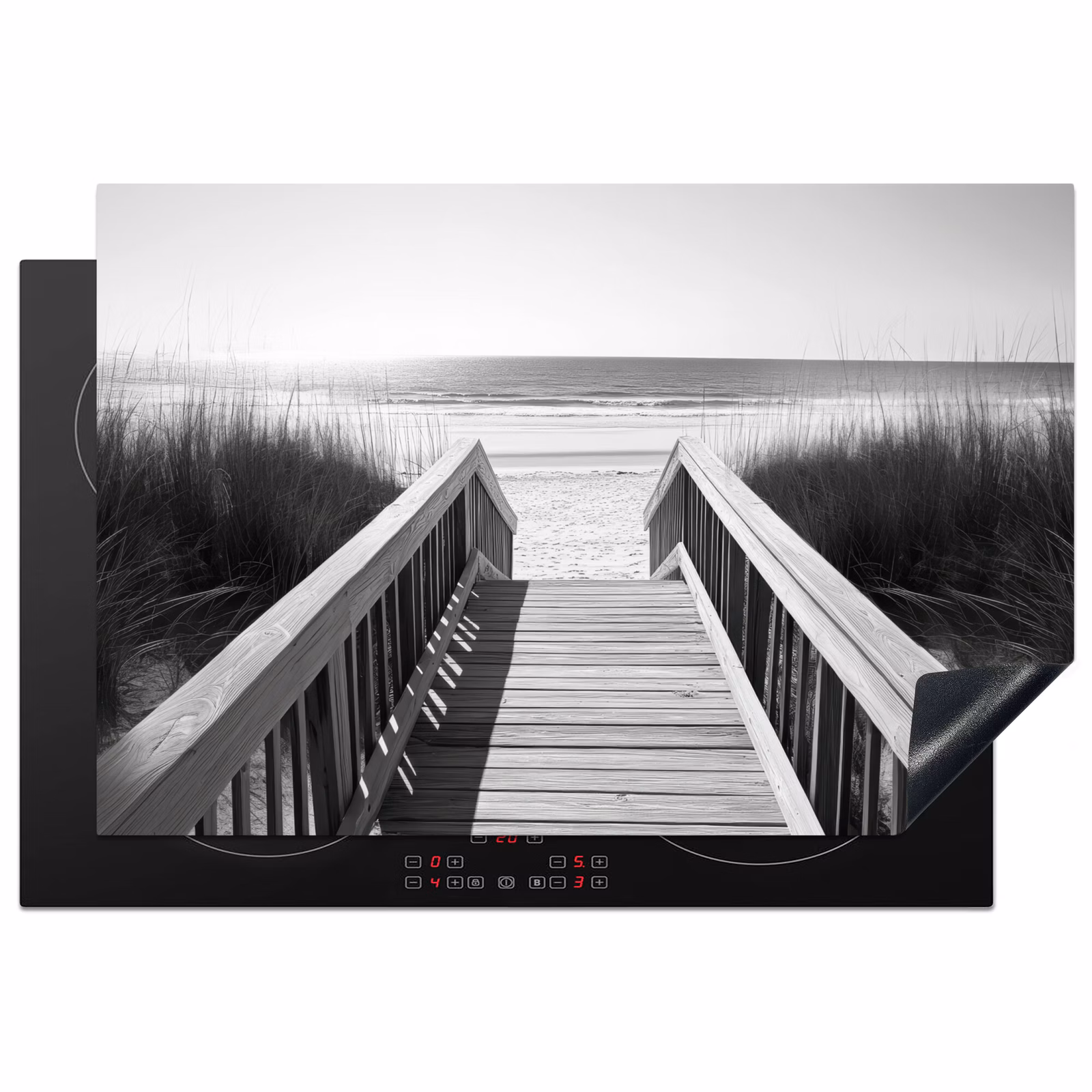 Inductie beschermer - Loopbrug - Hout - Strand - Zee — 1