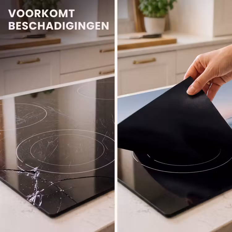 Inductie beschermer - Kustlijn - Pastel - water — 2