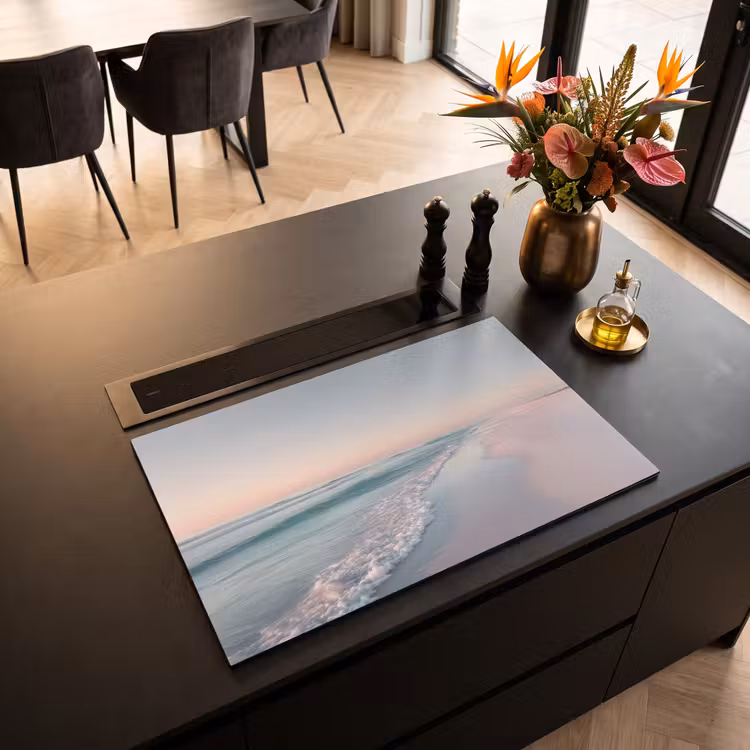 Inductie beschermer - Kustlijn - Pastel - water — 3
