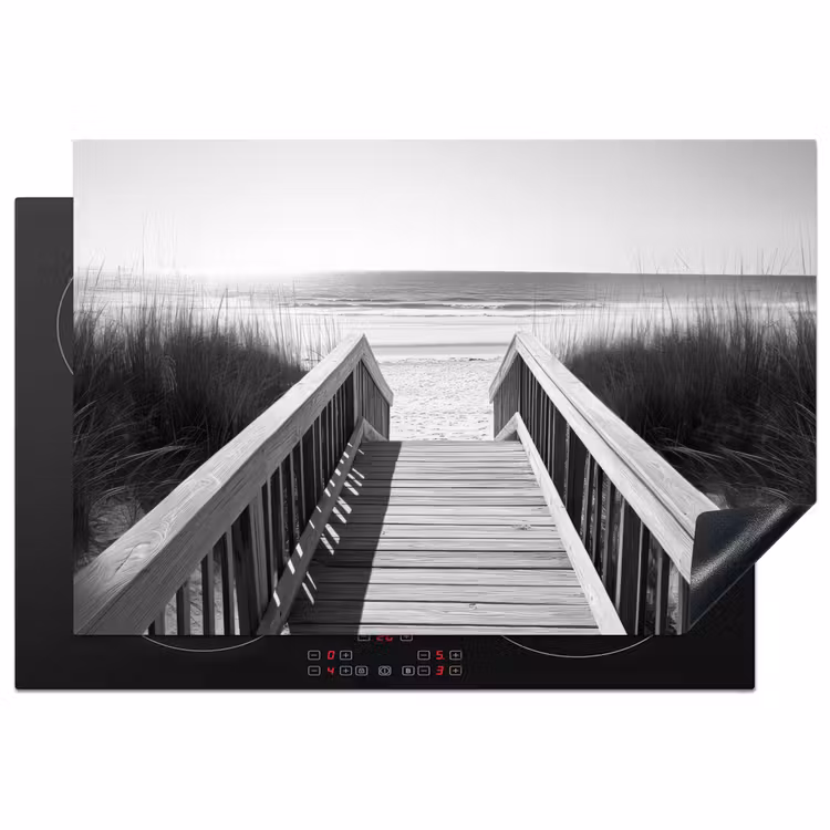 Inductie beschermer - Loopbrug - Hout - Strand - Zee — 1