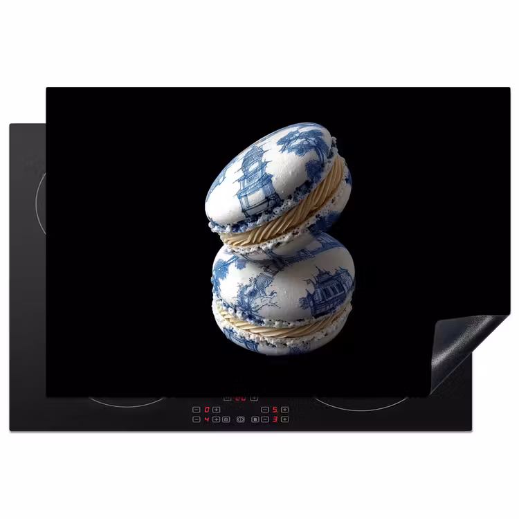 Inductie beschermer - Eten - Macarons - Delfts blauw - Koekjes — 2