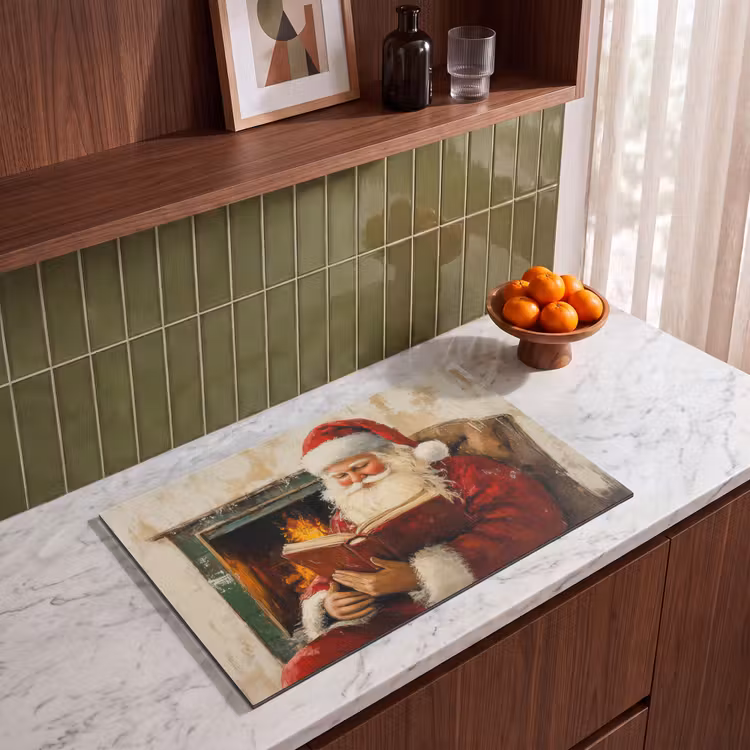 Inductie beschermer - Kerst - Kerstman - Winter - Open Haard — 4
