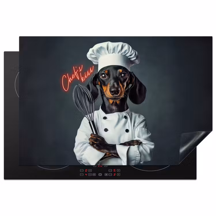 Inductie beschermer - Quote - Neon - Hond - Kokskleding — 2