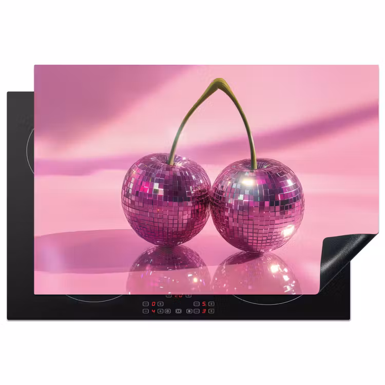 Inductie beschermer - Glitter - Discobol - Roze - Kersen — 1