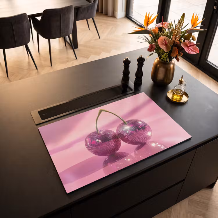 Inductie beschermer - Glitter - Discobol - Roze - Kersen — 3