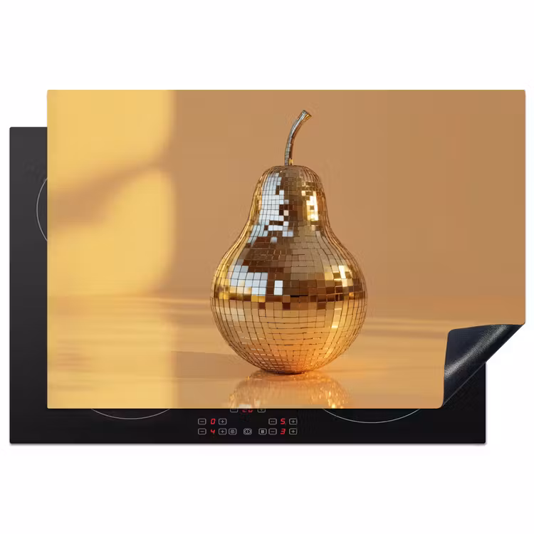 Inductie beschermer - Goud - Disco - Glitter - Peer — 1