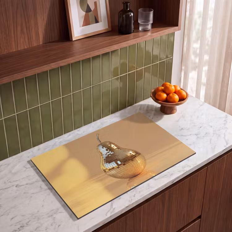 Inductie beschermer - Goud - Disco - Glitter - Peer — 4