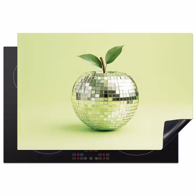 Inductie beschermer - Groen - Disco - Decoratie - Appel — 1