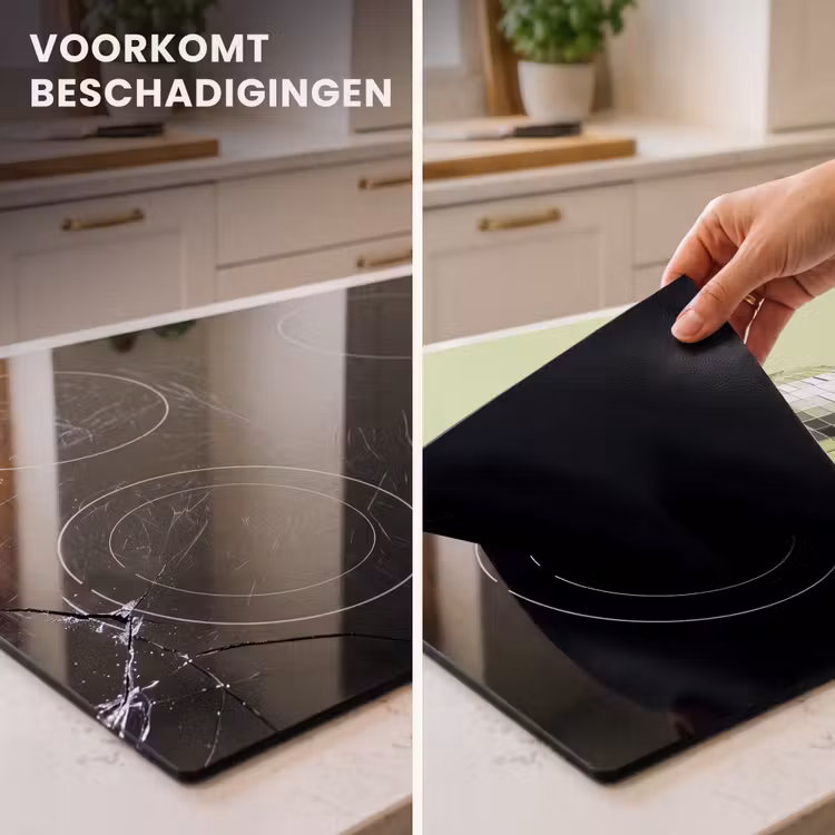 Inductie beschermer - Groen - Disco - Decoratie - Appel — 2