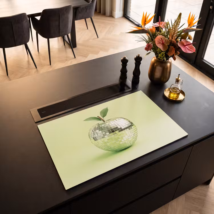 Inductie beschermer - Groen - Disco - Decoratie - Appel — 3