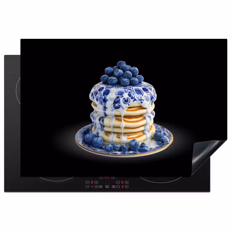 Inductie beschermer - Pannenkoeken - Blauwe Bessen - Bord — 1