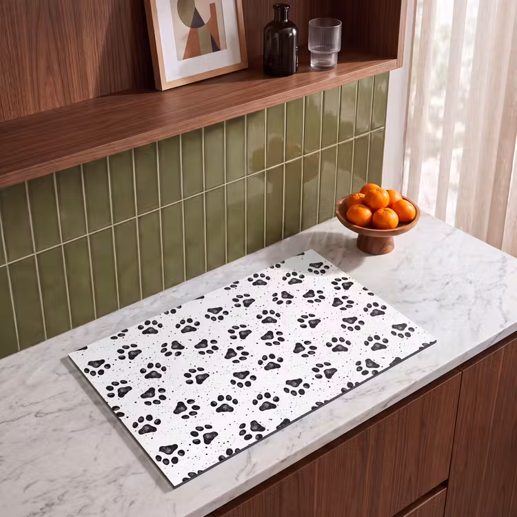 Inductie beschermer - Paw - Pattern -Black — 4