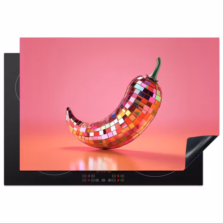 Inductie beschermer - Peper - Disco - Rood - Glitter — 1