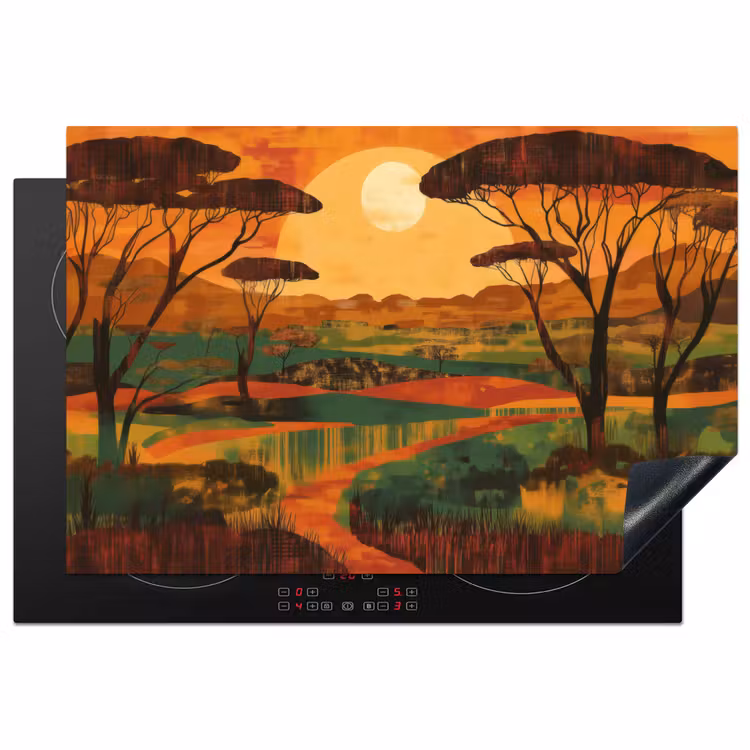 Inductie beschermer - Landschap - Afrikaans - Zon — 2