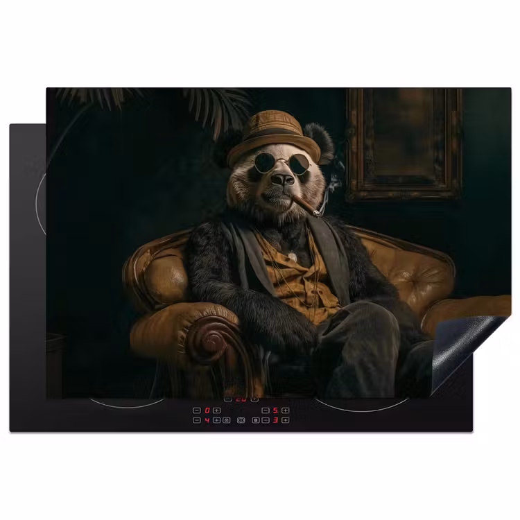 Inductie beschermer - Panda - Hoed - Bril - Pak — 1