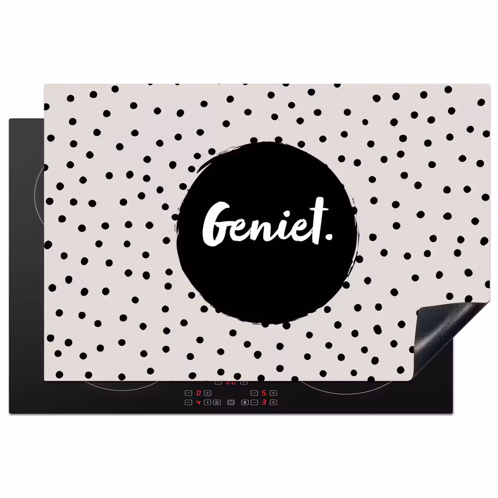 Inductie beschermer - Geniet - Quotes - Tekst - Stippen — 1