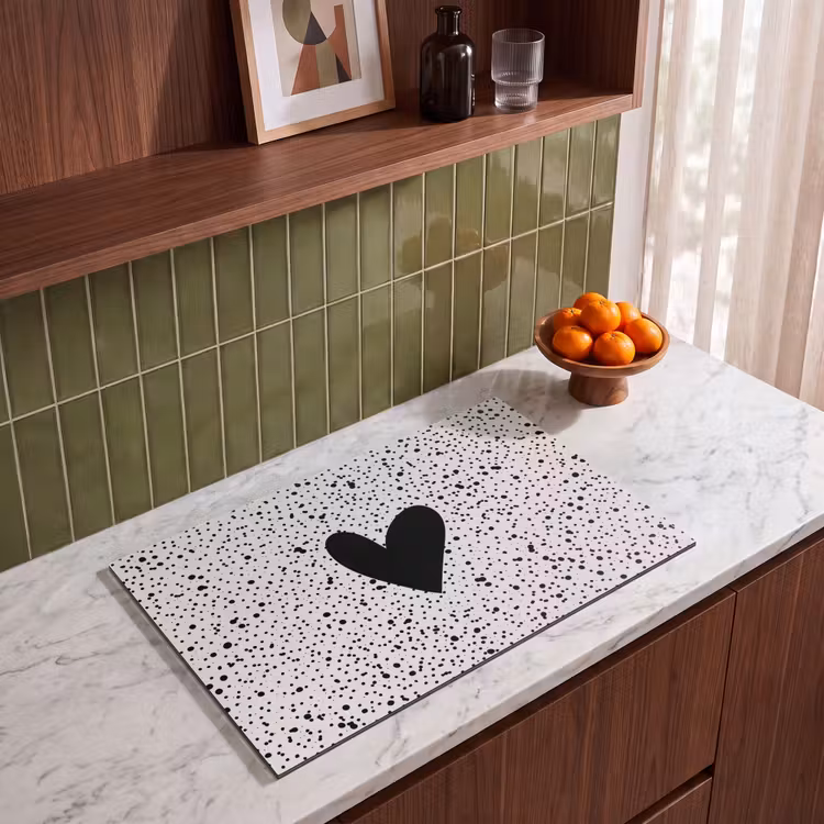 Inductie beschermer - Hartje - Stippen - Beige — 4