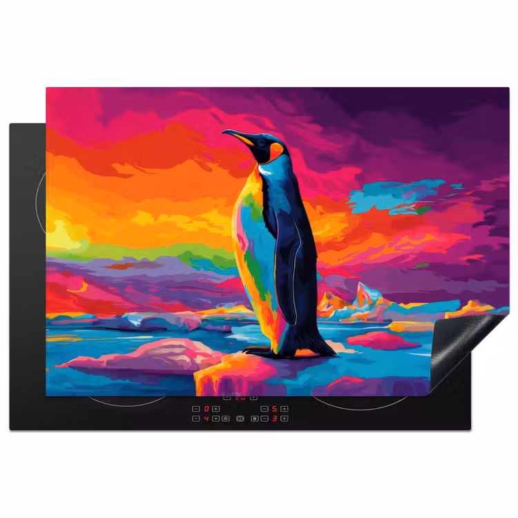 Inductie beschermer - Ijsschots - Pinguïn - Abstract - Lucht — 2