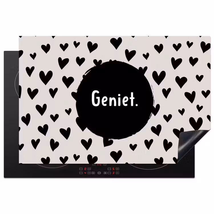 Inductie beschermer - Quotes - Hartje - Tekst - Geniet — 2