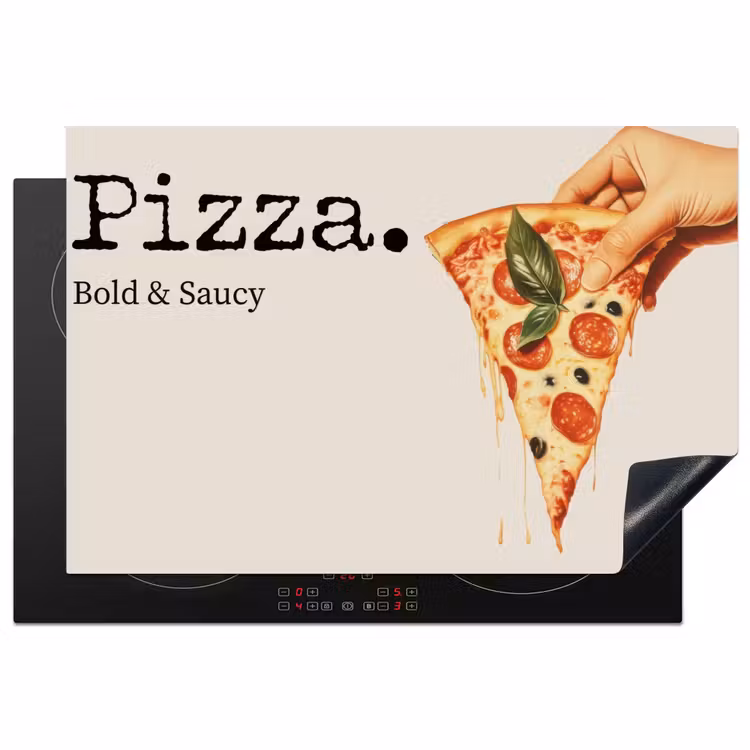 Inductie beschermer - Pizza - Kaas - Pepperoni — 1