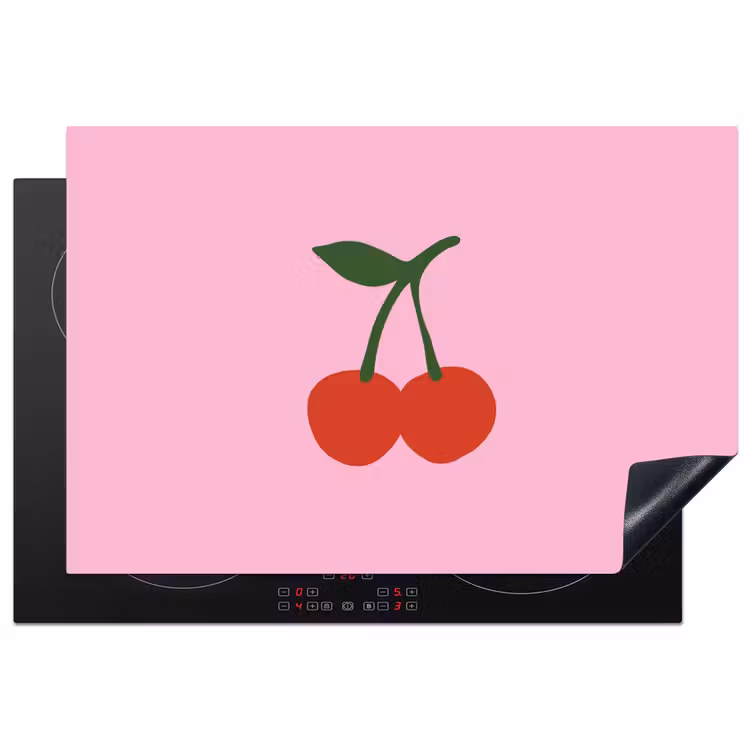 Inductie beschermer - Kersen - Roze - Illustratie — 2
