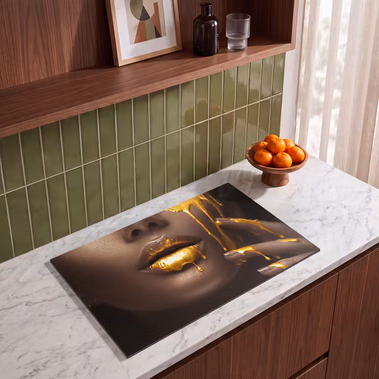 Inductie beschermer - Goud - Vrouw - Verf - Lippen - Luxe — 4