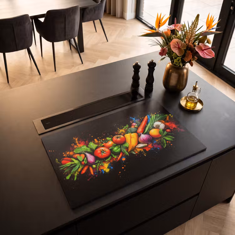 Inductie beschermer - Groente - Eten - Kruiden - Graffiti - Koken — 3