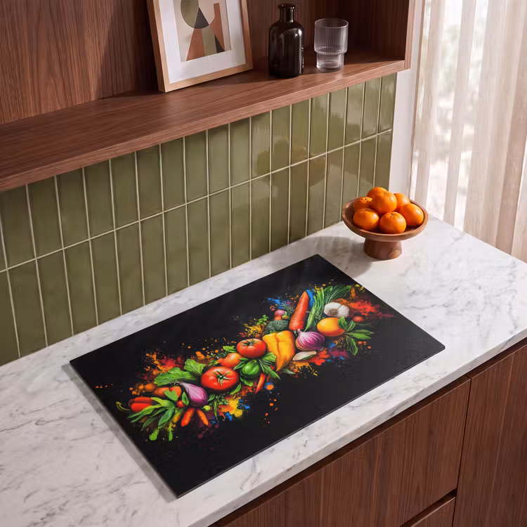 Inductie beschermer - Groente - Eten - Kruiden - Graffiti - Koken — 4